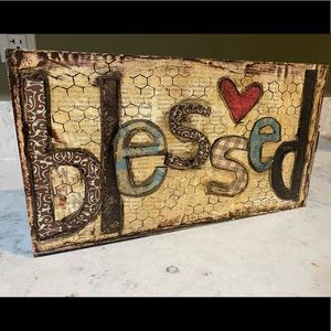 Blessed Home Decor Sign